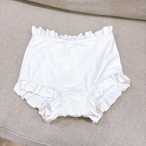 BRAND NEW WHITE BIKINI BOTTOM, FITS LIKE XS